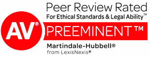 AV | Preeminent | Peer Review Rated | For Ethical Standards and Legal Ability | Martindale-Hubbell | From LexisNexis